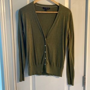 Banana Republic, size Medium, olive free cardigan